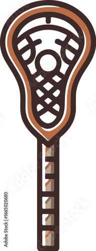 Lacrosse Stick with Mesh Clipart