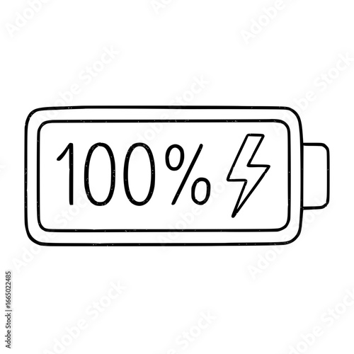 battery charge icon 100%