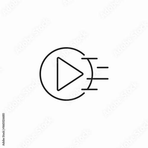 fast play forward icon sign vector