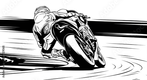 "Racing vector capturing the thrill of MotoGP with speed and passion