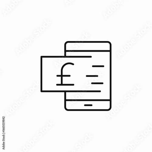 money mobile pay icon sign vector