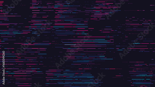 Glitch background vector, abstract digital error effect with neon lines and futuristic distortion, cyberpunk style colorful static pattern, modern technology noise design for wallpaper and poster