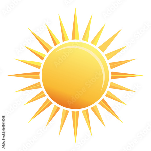 Sun with a starburst effect, a powerful energy symbol for a sci-fi exploration-based action Game