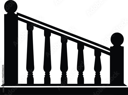  Balustrade Railing Icon Vector