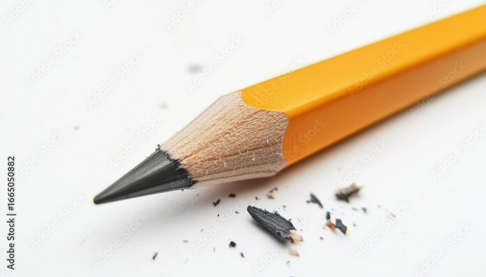Detailed Image Of A Bitten Pencil On A White Background With Clipping Path For Easy Editing And Isolation. Perfect For Art Projects. Detailed Image Of A Bitten Pencil On A White Background With Clipping Path For Easy Editing And Isolation. Perfect For Art Projects.