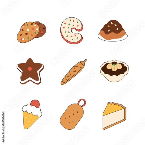 set of different sweets
