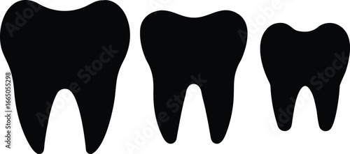tooth, teeth, dental, dentistry, medical, black and white, silhouette, minimalist, simple
