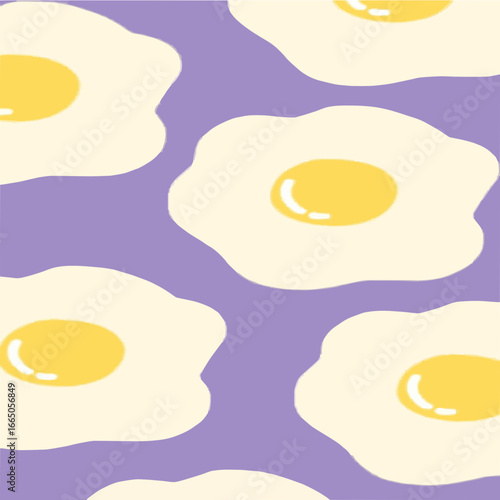 fried eggs vector illustration background