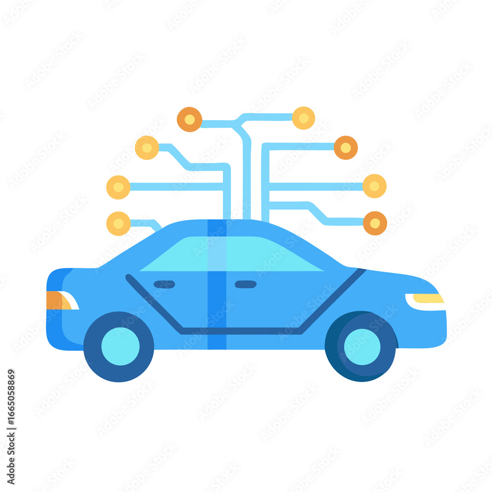 Fototapeta premium vector illustration of a car