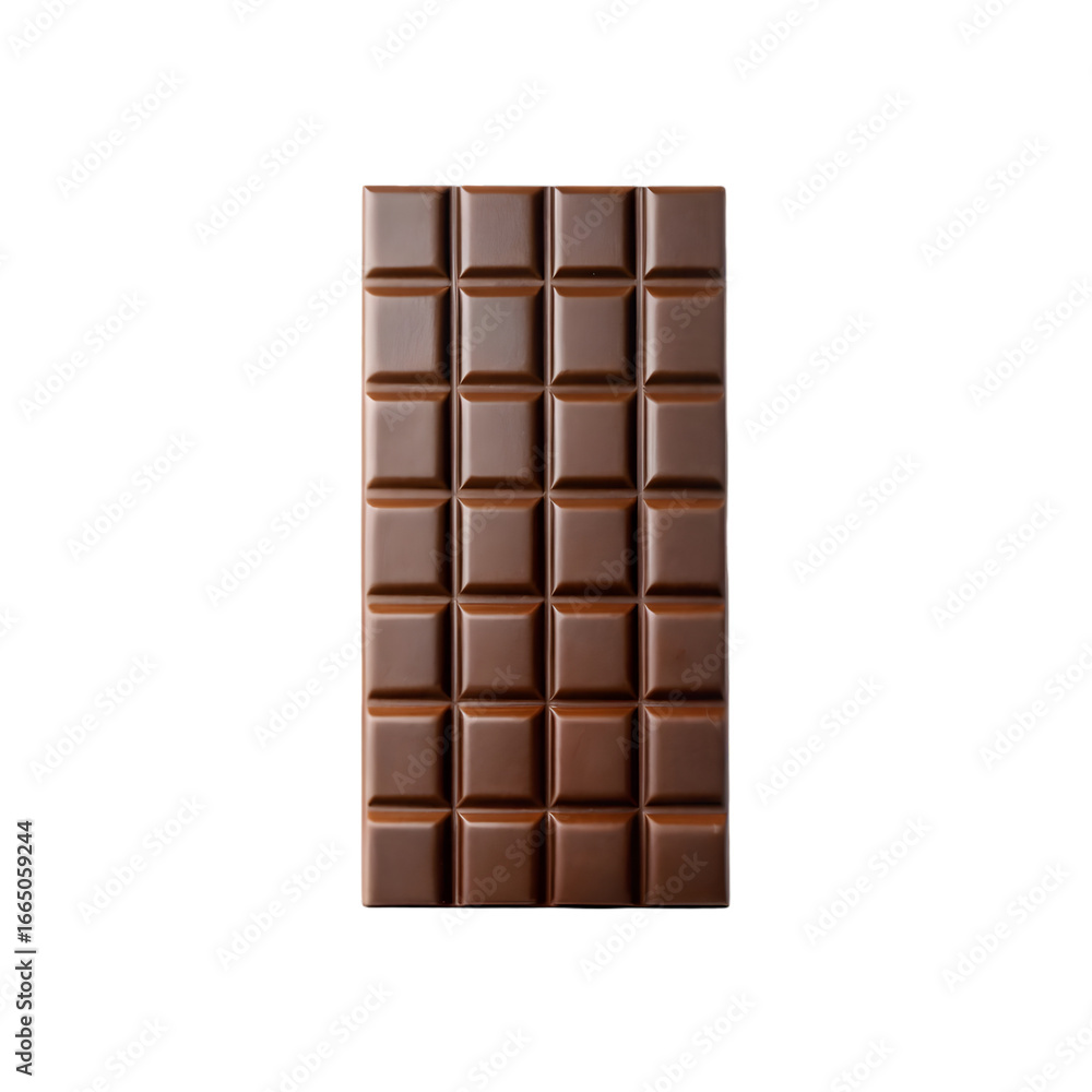Obraz premium chocolate bar on white background