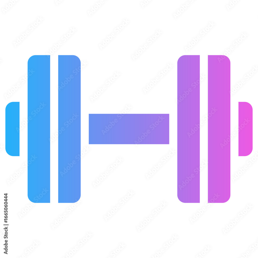Fototapeta premium dumbell gradient fill icon
