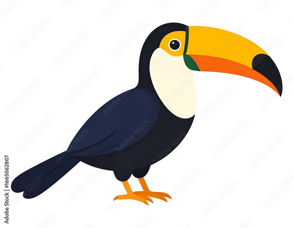 Fototapeta premium Cute toucan illustration