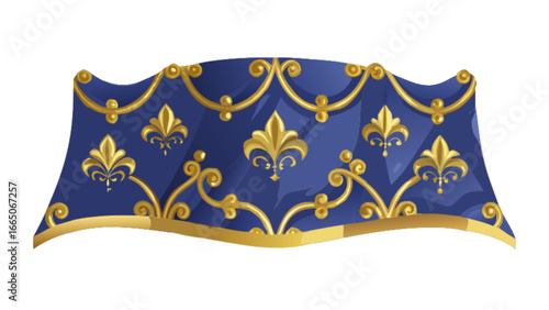 Royal fleur de lis vector background ornate design element for heraldry and decoration projects design asset