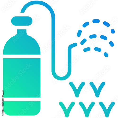 pesticide gradient fill icon