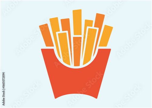 French fries Vector design