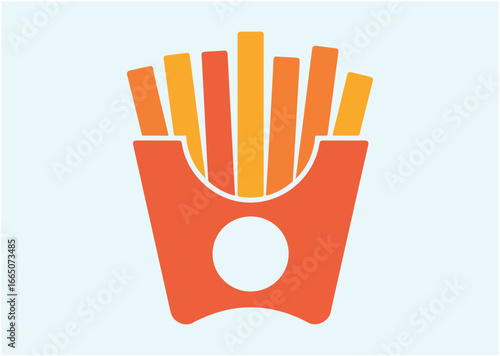 French fries Vector design