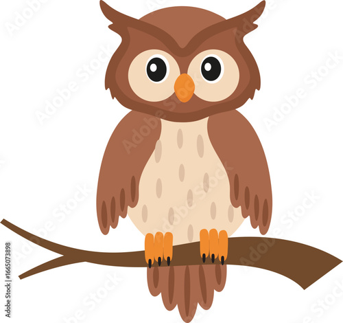 owl sitting on a branch