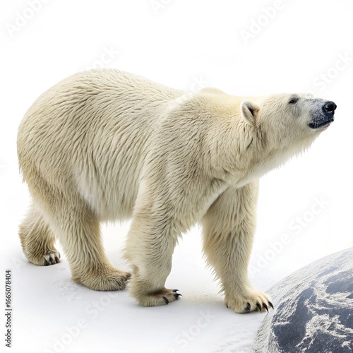 polar bear on the ice