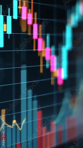 Candlestick charts for financial markets. Trading and investing.