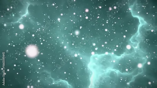 Wallpaper Mural Ethereal Cosmic Cloud with Floating Star Particles Torontodigital.ca