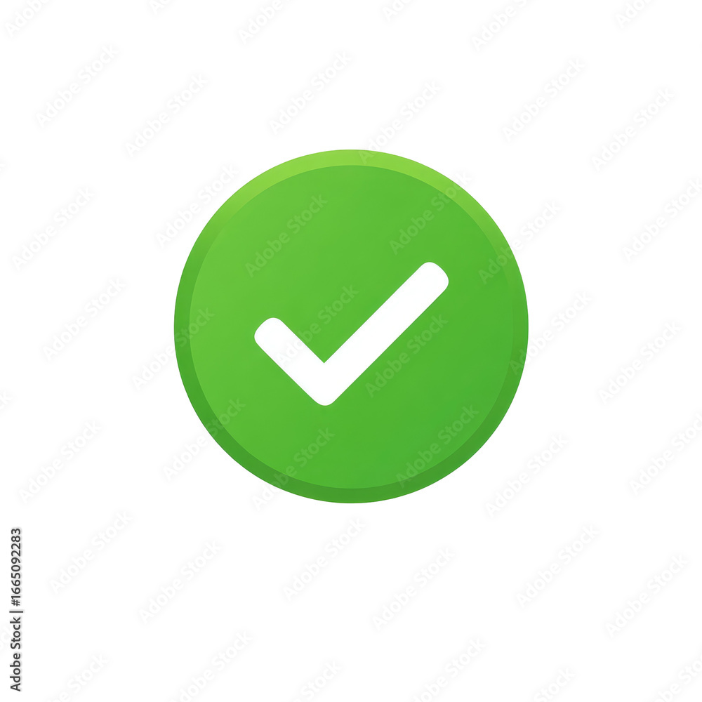 white check mark icon in green circle isolated on transparent background Remove png, Clipping Path, pen tool