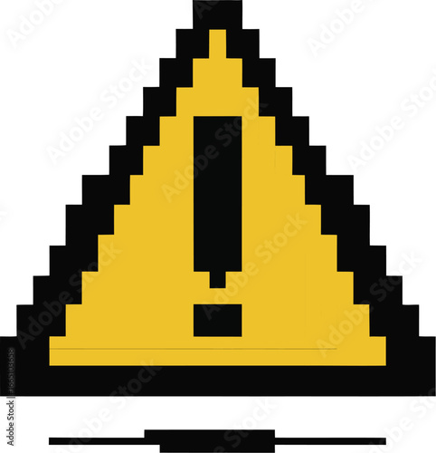 Minimalist Warning Symbol  Modern Hand Drawn Triangle with Exclamation for Safety UI, Manuals, Infographics, UX Alert, and Caution Signage