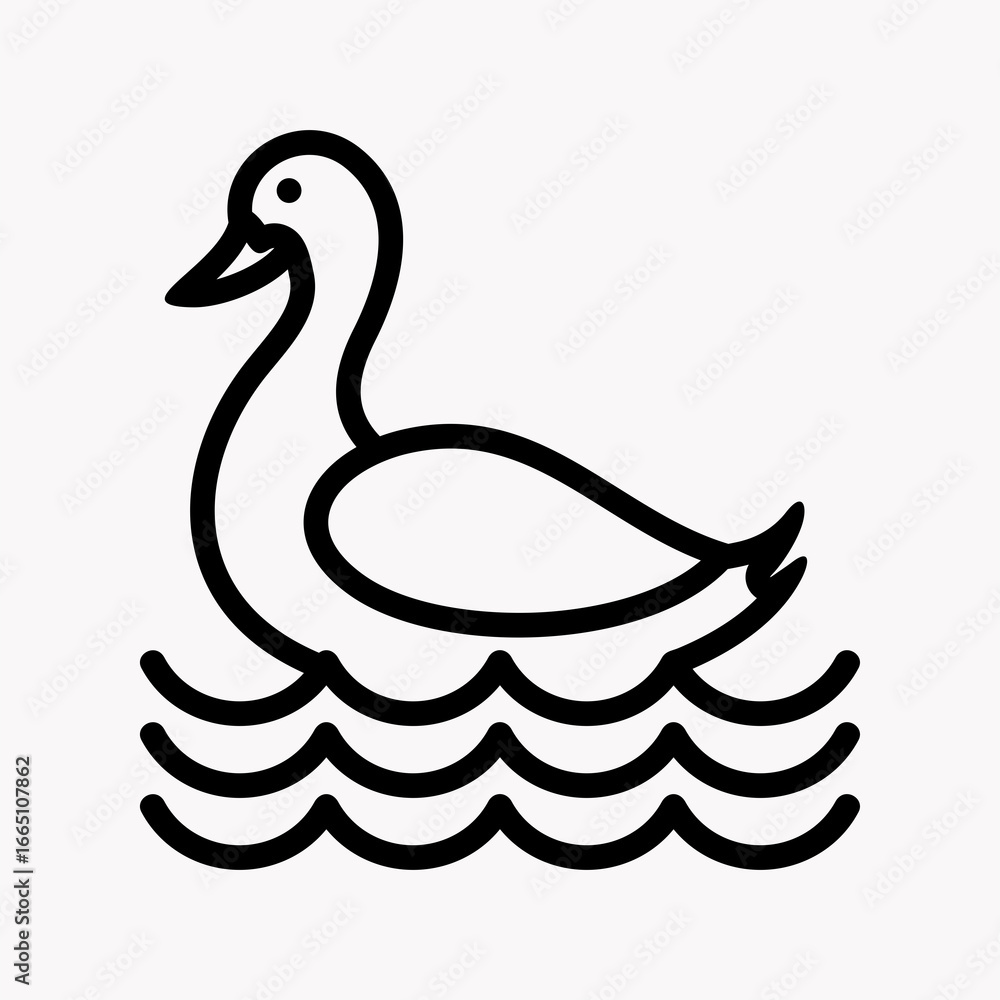 Obraz premium DUCKING LINE