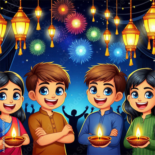 Vector Raksha Bandhan Family Bond Illustration