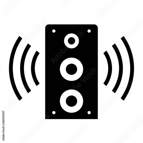 Speaker Icon Vector Sound System Audio Illustration