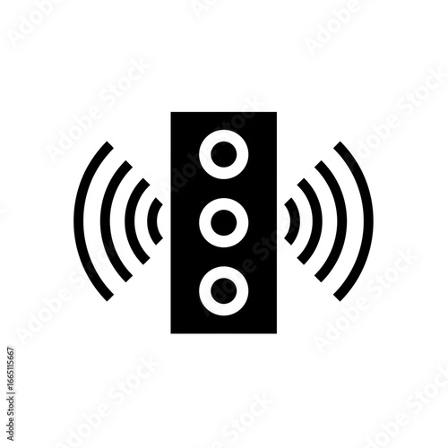 Speaker Icon Vector Sound System Audio Illustration