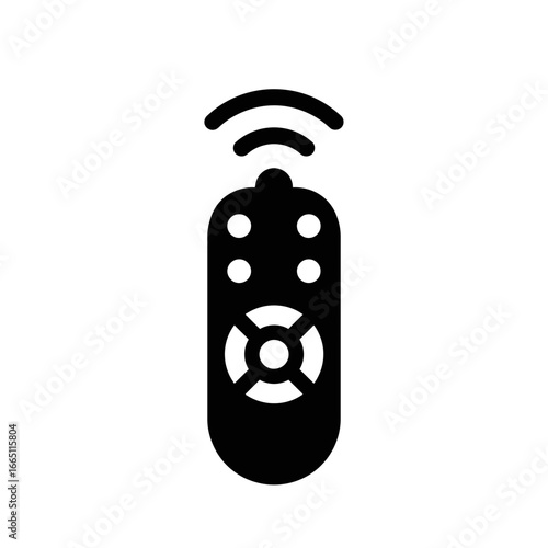 Remote Control Icon Vector Wireless Signal Illustration