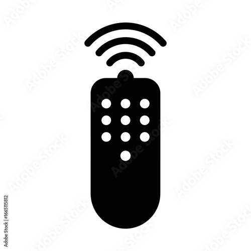 Remote Control Icon Vector Wireless Signal Illustration