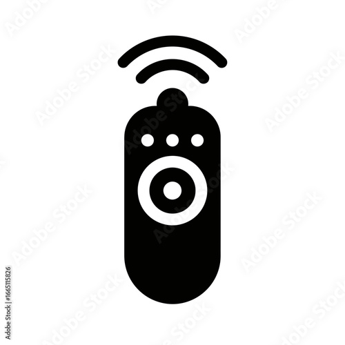 Remote Control Icon Vector Wireless Signal Illustration