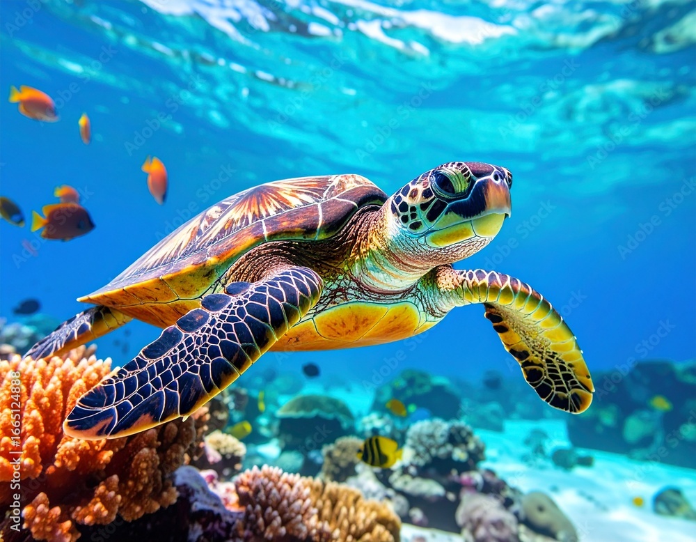 Fototapeta premium green sea turtle