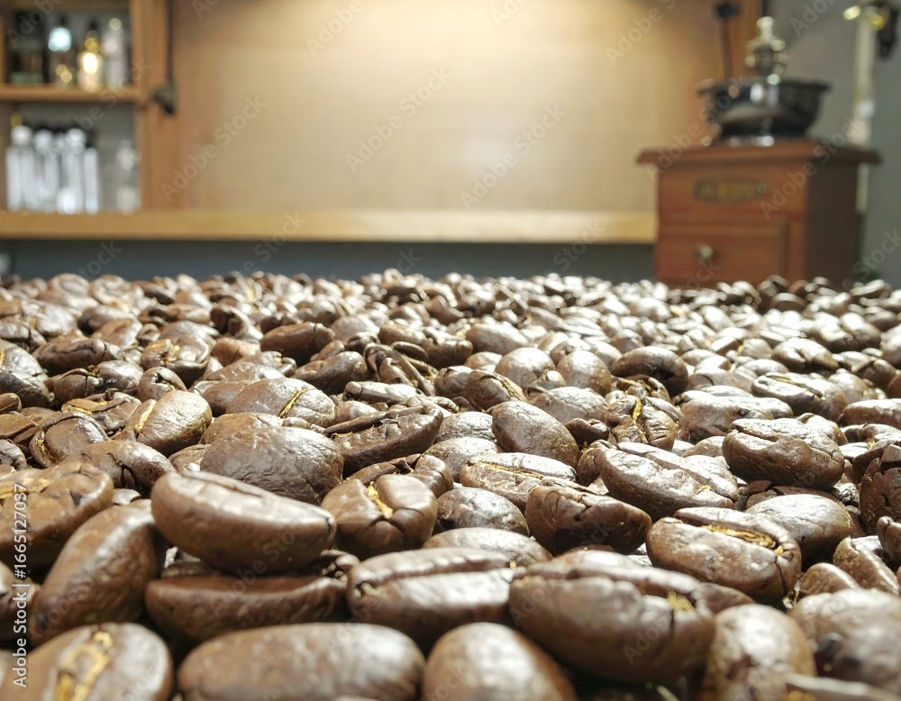 Obraz premium Coffee Beans Background