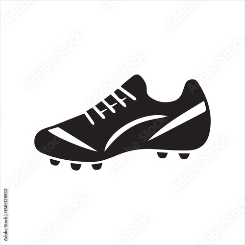 sports cleats silhouette vector illustrator