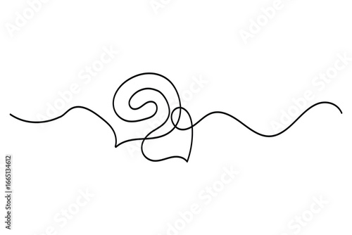 Continuous single line art drawing of the speech bubble concept vector