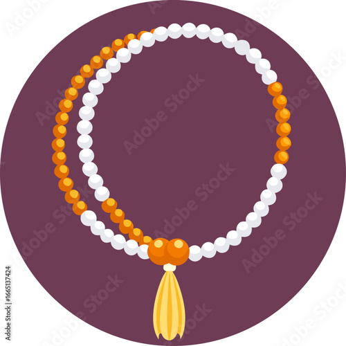  Islamic Prayer Tasbih Beads Vector