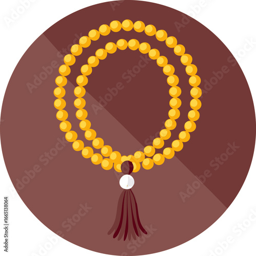  Islamic Prayer Tasbih Beads Vector