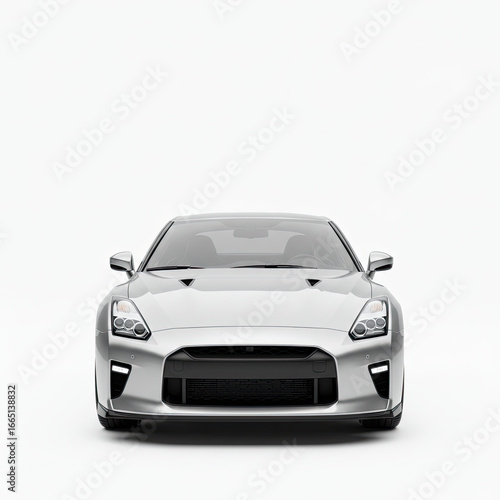 silver sports car