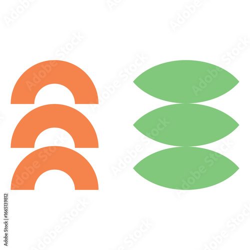 Colorful Geometric Shapes Vector Illustration