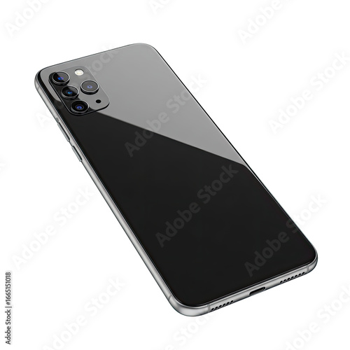 Mobile Phone Device On Clean White Background