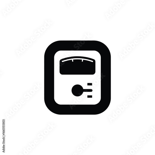 Electrical tester device with lightning bolt symbol and spark icon