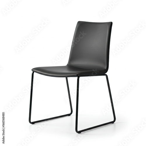 Modern Chair With Clean Design Isolated On White Background
