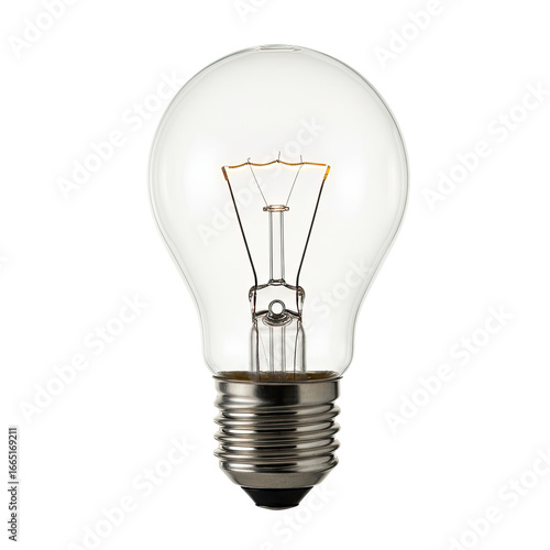 Bright Lamp Bulb Isolated On White Background
