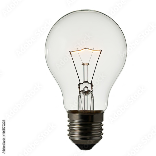 Modern Electric Bulb Isolated On Clean White Background