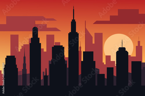 seattle skyline at sunset