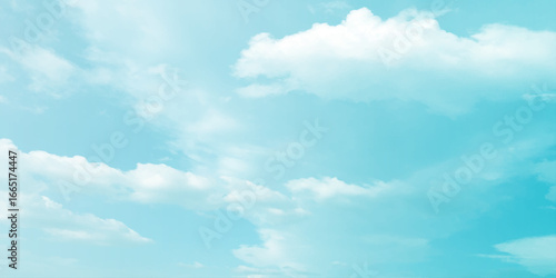 sunny sky blue light watercolor background. Aquarelle painting brush effect card paper textured canvas cloudy smoke space for text, entertaining card, template. aquamarine color graphics illustration
