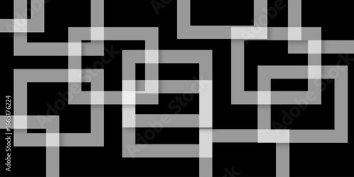 Abstract white lines on black background. luxury white geometric random lines with pattern. Modern white transparent material in triangle and squares shapes. abstract background vector illustration.