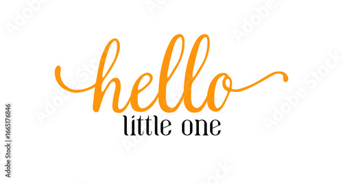 Card template with a multi-colored inscription. Vector illustration for gender reveal party